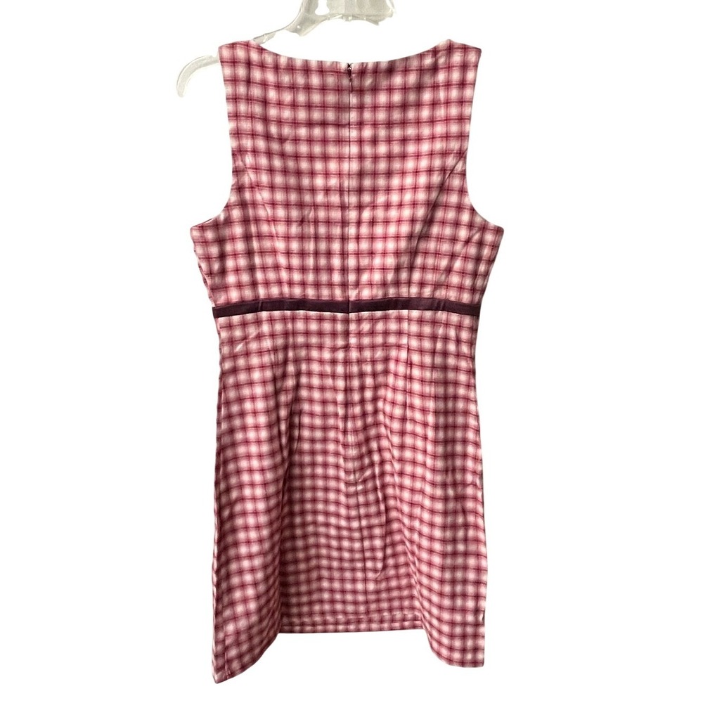 Wild Fable Sleeveless Sheath Mini Dress Womens Small Red Plaid Bow Fitted New - Picture 3 of 10